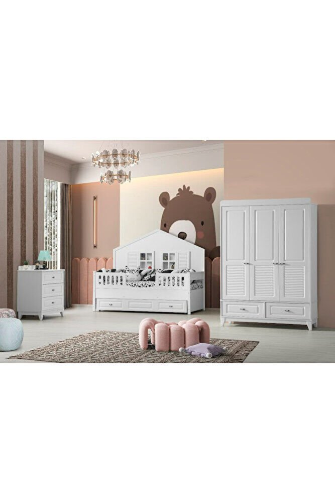Boss Mia Montessori Yavrulu Karyola Bebek Montessori 90x190 cm
