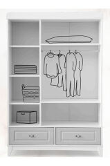 Moon 3 Kapılı Dolap, Bebek ve Genç Odası Dolap