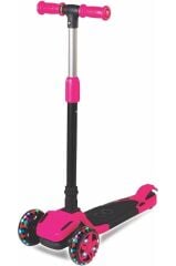 Tulpar Scooter Katlanabilir Led Işıklı Silikon Tekerli 4 - 6 Yaş Max. 40 Kg Kapasiteli