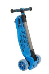 Mavi Cool Wheels Maxi Led Işıklı 3 Tekerlekli Yükseklik Ayarlı Scooter 50kg