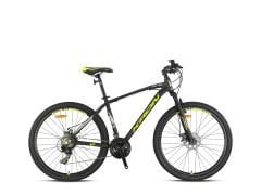 XC 75 - 27,5'' MTB - 16' - 21 Vites - V.B. 2025 MODEL MAT SİYAH-NEON SARI/BEJ