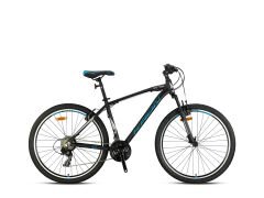 XC 75 - 27,5'' MTB - 16' - 21 Vites - V.B. 2025 MODEL MAT SİYAH-TURKUAZ/BEJ
