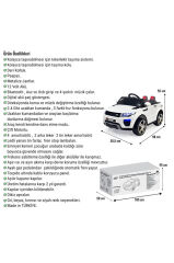 Akar Oyuncak RAPTOR 12 Volt Uzaktan Kumandalı Akülü SUV Çocuk Arabası
