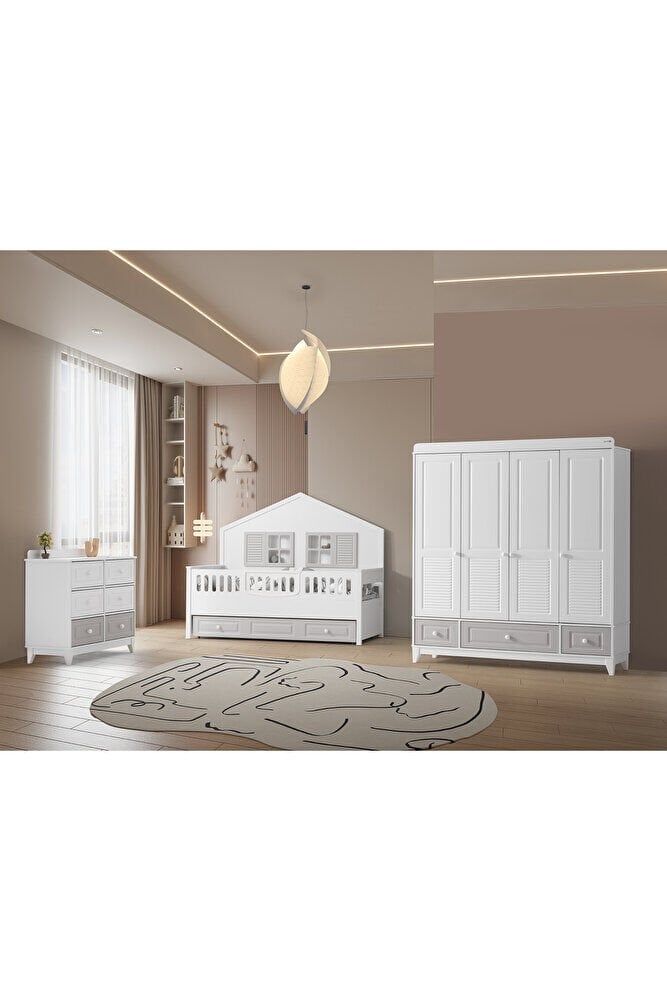 Aymini Lorena 4 Kapılı Bebek Odası Takımı