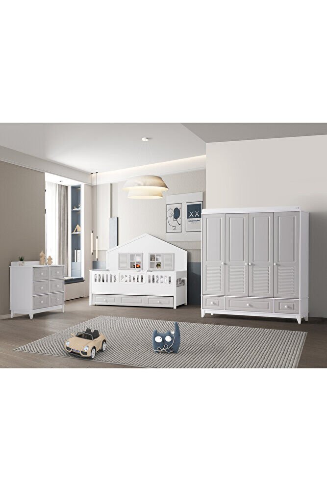 Aymini Joy 4 Kapılı Bebek Odası Takımı