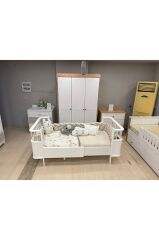 Mdf Beşik, Dünya Büyüyen Beşik 80x130 - Dünya Büyüyen Karyola 80x190 %100 Mdf