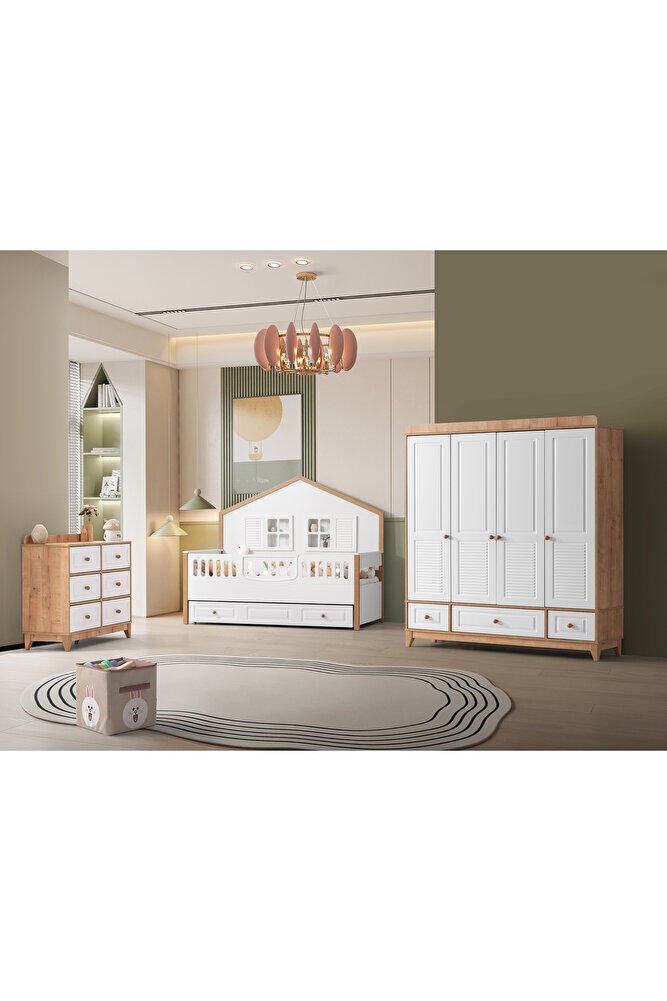 Aymini Mosso 4 Kapılı Bebek Odası Takımı