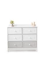 Aymini Lorena Çok Amaçlı Dolap , Çekmeceli Şifonyer Kapaklı Şifonyer 6 Çekmeceli Şifonyer