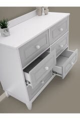 Aymini Joy Çok Amaçlı Dolap , Çekmeceli Şifonyer Kapaklı Şifonyer 6 Çekmeceli Şifonyer