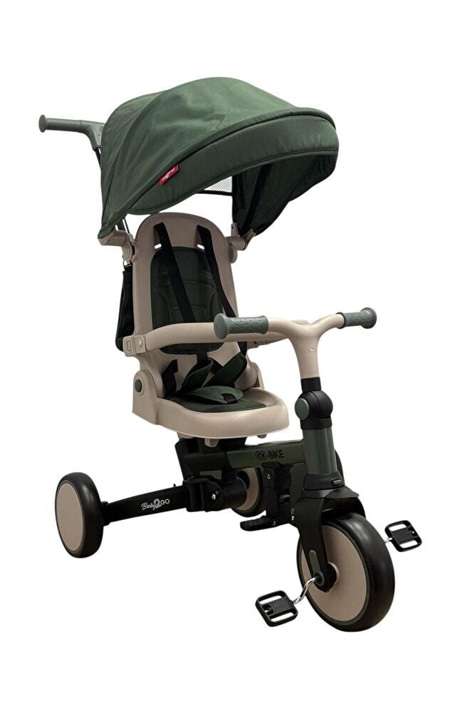 Baby2Go Go-Bike Ebeveyn Kontrollü 3 Tekerlekli Tenteli Bisiklet
