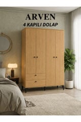 Arven 4 Kapılı 2 Çekmeceli Dolap, Gardrop