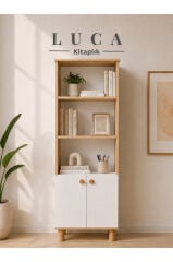 Luca 2 Kapaklı Kitaplık Sarı