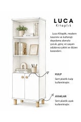 Luca 2 Kapaklı Kitaplık Sarı