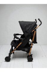 Pars Lüks Baston Bebek Arabası P09 Gold - Siyah