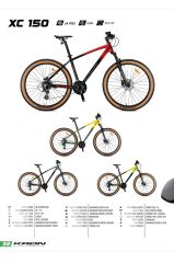 XC150 2026 MODEL 29 JANT 15-17 İNÇ KADRO MTB 24 VİTES HİDROLİK DİSK FREN BİSİKLET Turuncu