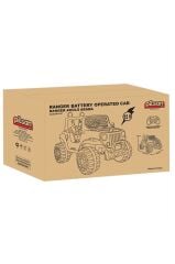 Ranger 2025 Model Direksiyondan Kontrollü Akülü Araba 12 Volt (UZAKTAN KUMANDALI) Kırmızı