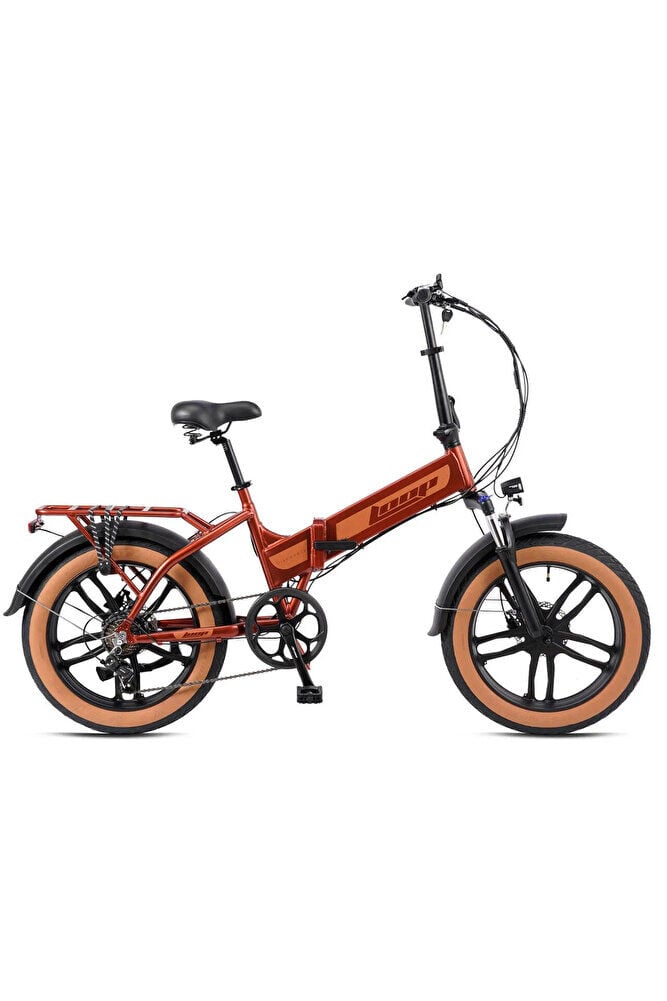 DISCOVERY - 20 - Katlanır ( FAT Bike) - 7 Vites - H.Disc - Elektrikli - Bakır/Açık Kahve