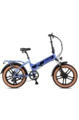 Loop DISCOVERY - 20 - Katlanır ( FAT Bike) - 7 Vites - H.Disc - Elektrikli - Mavi/Füme