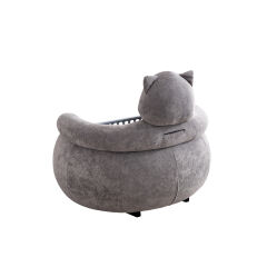 COZİBO Kedi Peluş Kumaşlı, Sallanabilir ve Koltuğa Dönüşebilen Beşik