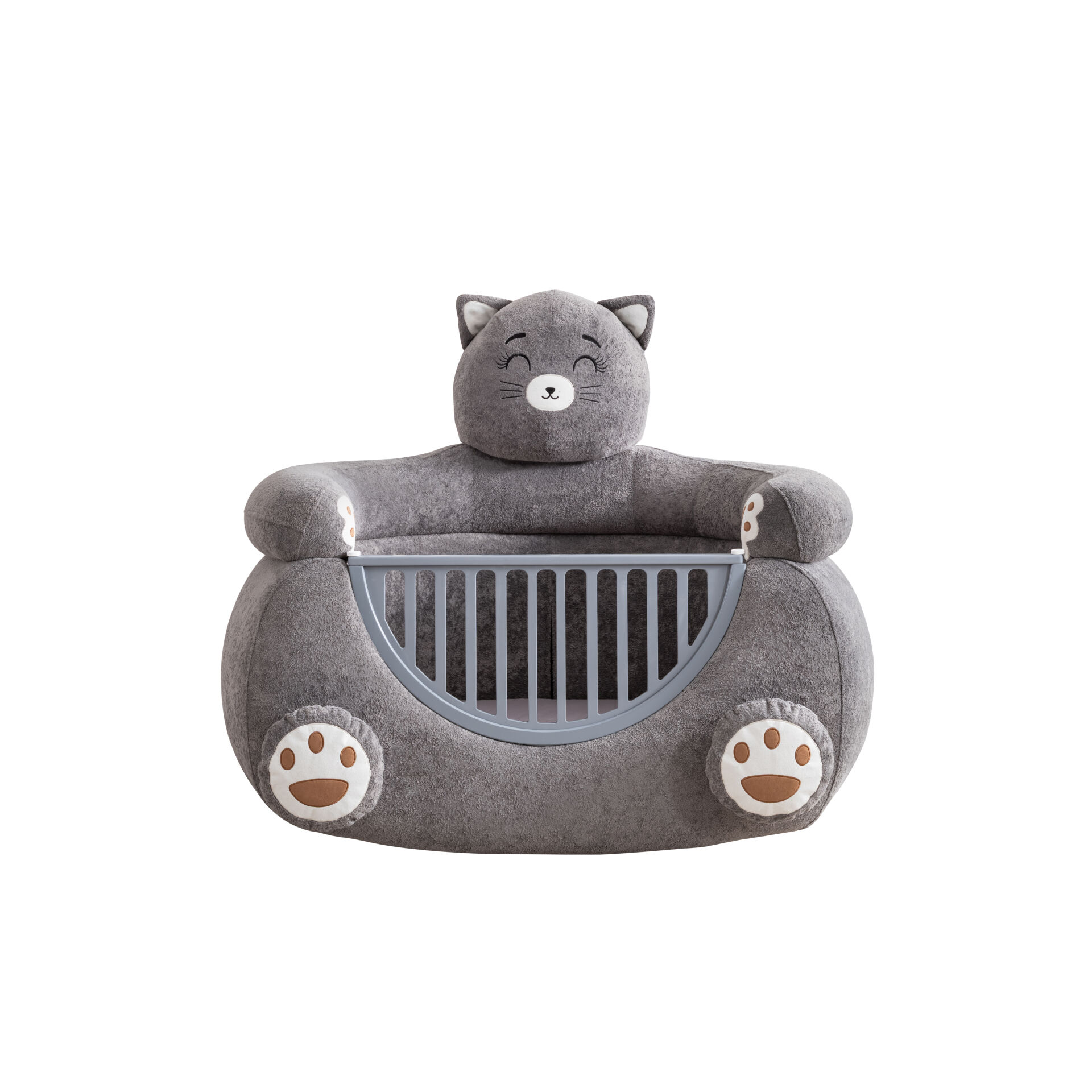 COZİBO Kedi Peluş Kumaşlı, Sallanabilir ve Koltuğa Dönüşebilen Beşik