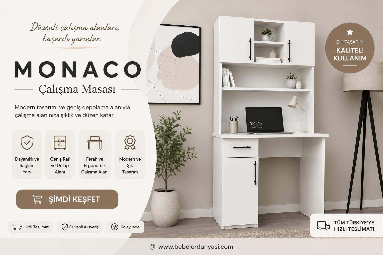 MONACO ÇALIŞMA MASASI